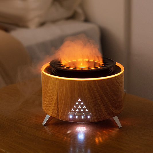 Volcano Humidifier Diffuser Wholesale Fire Flame Diffuser With Lights